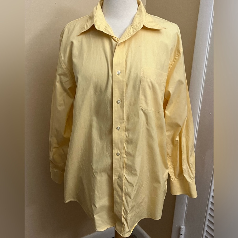 Lands End men’s button down long sleeve dress shirt - Picture 1 of 7